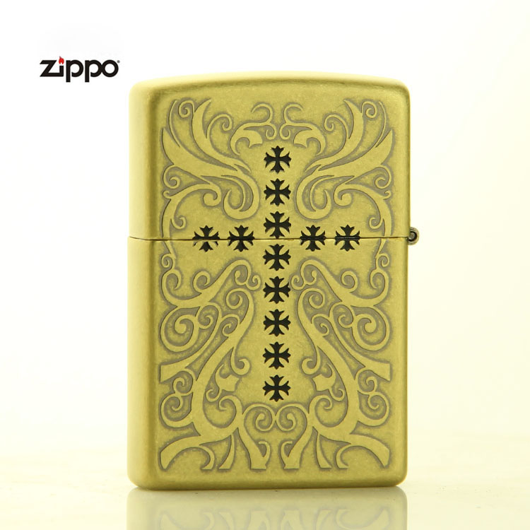 美国芝宝zippo打火机正品 纯铜十字架-祈祷 正版zippo打火机