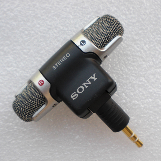 原装正品 SONY索尼ECM-DS70P麦克风 立体声抗噪 MD录音笔专业录音