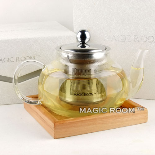 MAGIC ROOM 精装款高档玻璃茶壶 赠小托盘|雅风代工|600ml|圆形
