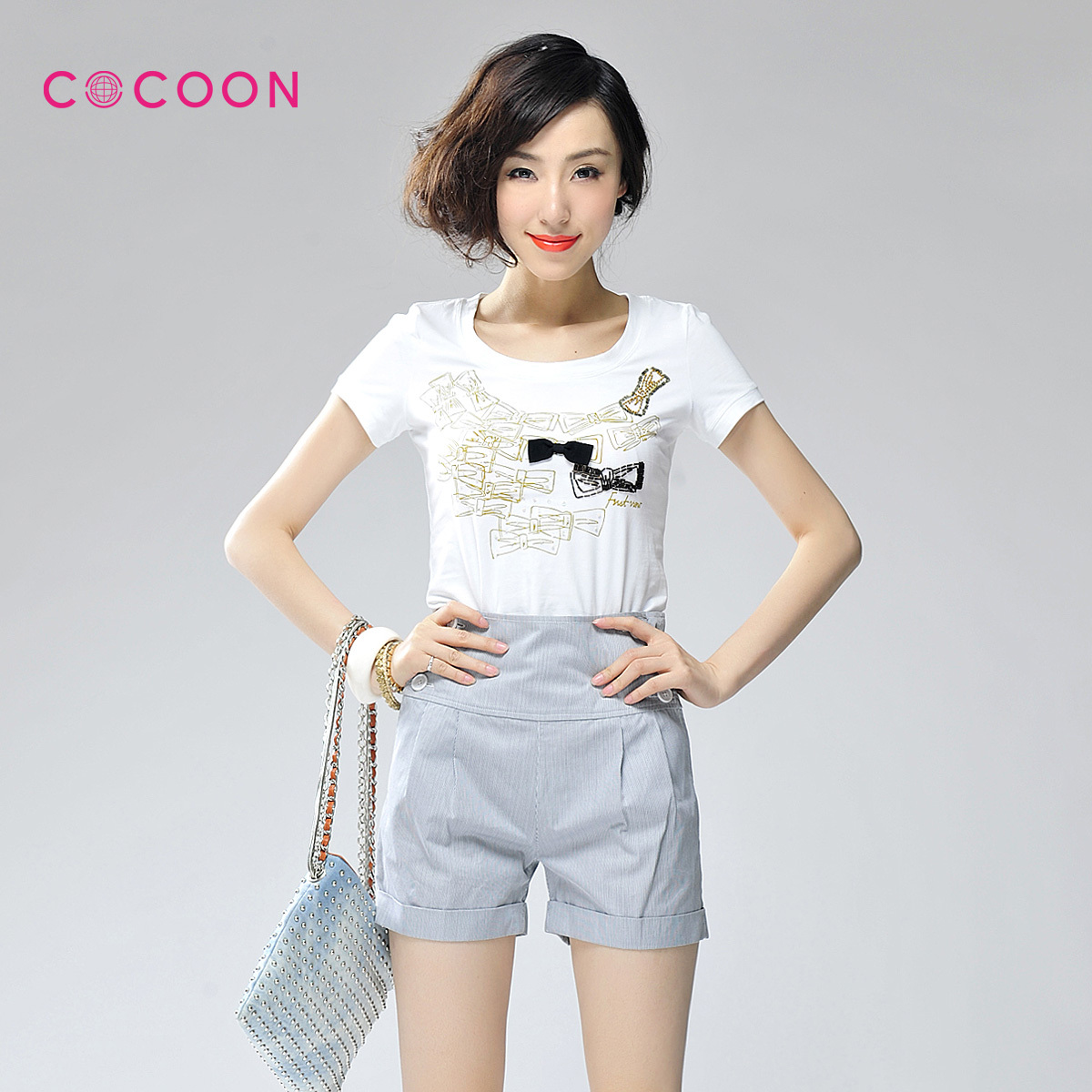 COCOON/可可尼蝴蝶T恤302103004
