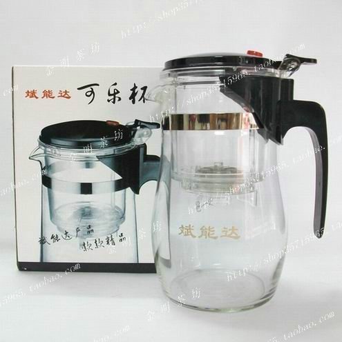 功夫茶具  可乐杯（飘逸杯），玻璃花具，茶壶，800ML