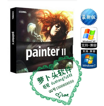 四钻/Corel Painter 11简体中文版 终身使用无限制 顶级绘画软件
