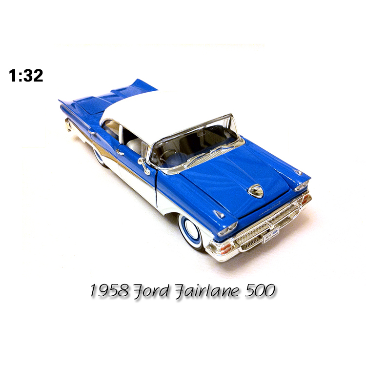 原厂正品1958 ford 福特fairlane 500 经典收藏车模 别致节日礼物