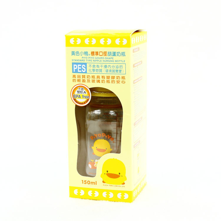 正品 黄色小鸭标准口径PES葫芦奶瓶/150CC 830355