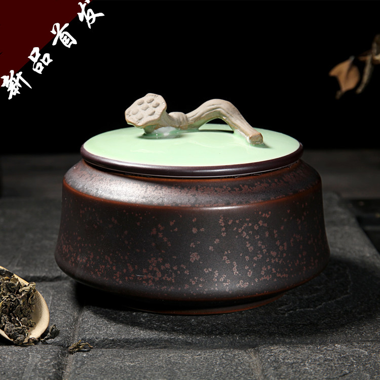 凝香阁 和系列 茶叶罐陶瓷礼盒大号龙泉青瓷普洱醒茶罐包装密封罐