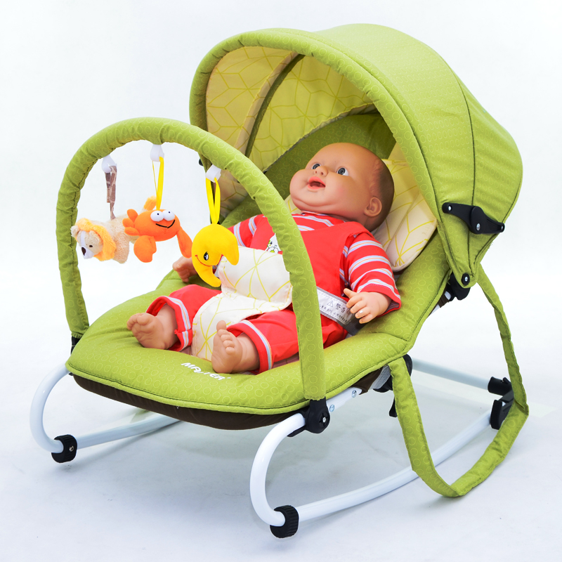 248元硕士超轻便婴儿摇椅安抚椅摇摇椅可携带宝宝摇椅 送凉席玩具