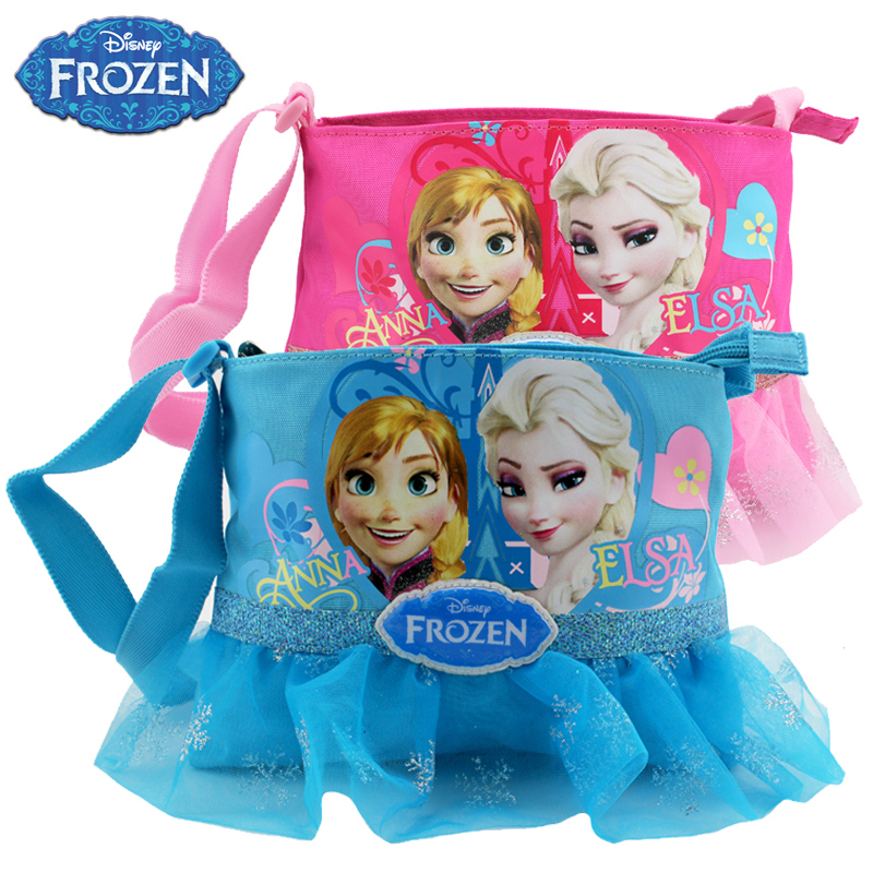 迪士尼冰雪奇缘公主儿童斜挎包小女孩单肩包零食包女童包包