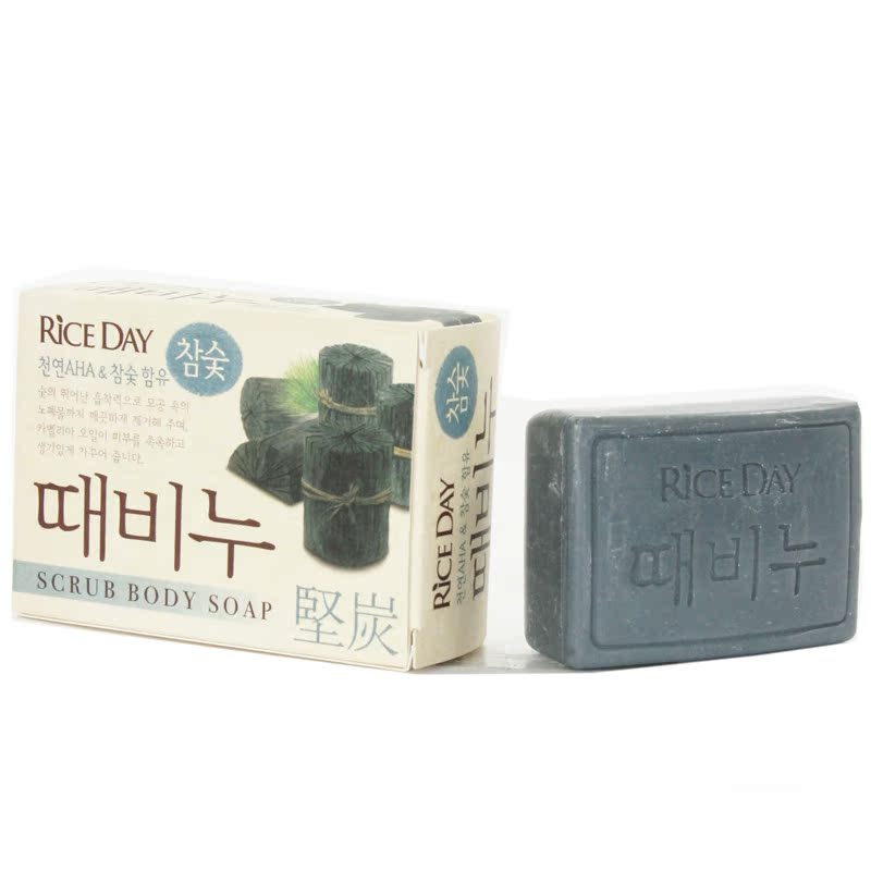 韩国原装进口香皂希杰狮王米时代坚炭去灰皂100g去油沐浴皂卸妆皂
