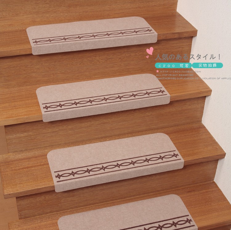 日本进口sanko防滑楼梯垫 楼梯踏步垫 地毯 防水地垫 舒适花纹毯