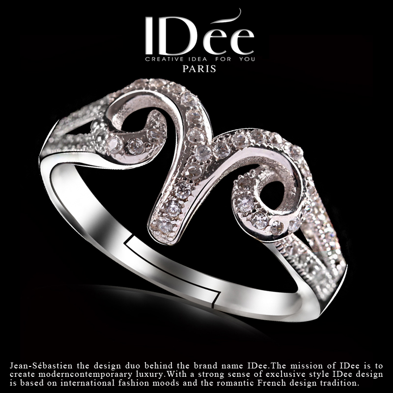 法国IDee生肖羊戒指女 925银饰品食指戒 本命年星座首饰创意指环
