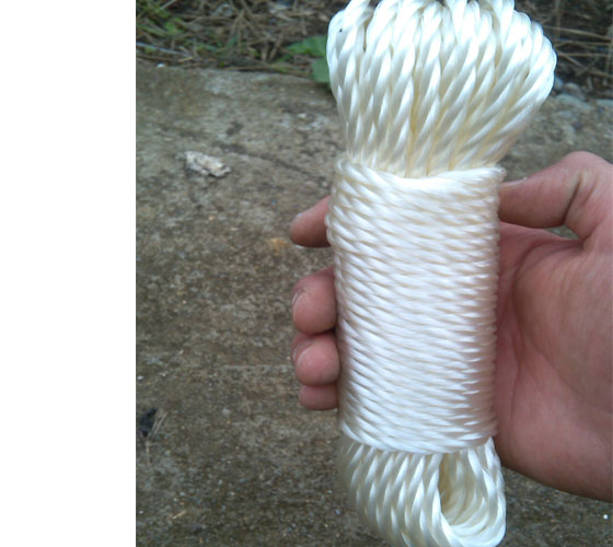 15米一包 白色5mm尼龙绳子 捆绑绳子 广告绳 横幅绳 条幅绳晾衣绳