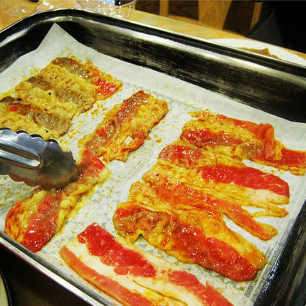 烧烤专用吸油纸 烤箱油纸烘焙 电烧烤炉纸上韩国烤肉用纸42*24cm
