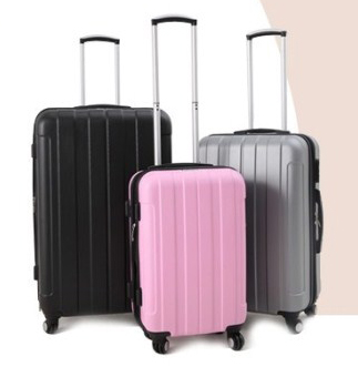 高档拉杆箱旅行箱包粉红银色黑色行李箱托运箱子钻石纹孔耐磨设计