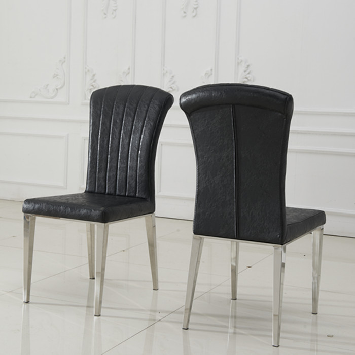 好家居包邮时尚不锈钢餐椅现代简约金属椅子新古典后现代软包餐椅