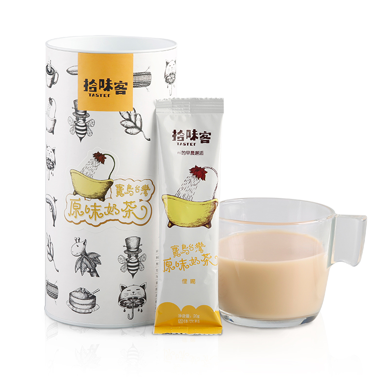 拾味客 宝岛台湾原味奶茶速溶条装饮料  原味奶茶早餐冲饮