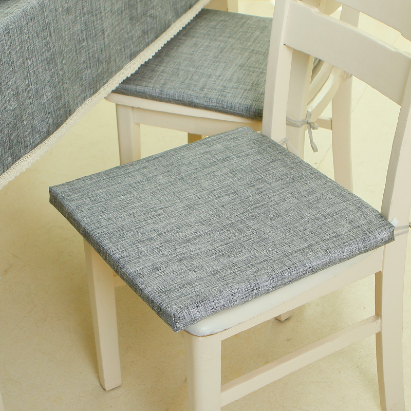 锦色华年 蔓茵纯色欧式简约款海绵椅垫 可定制餐椅垫办公室椅垫