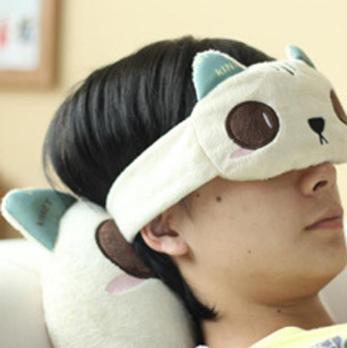 包邮精耐特可爱卡通眼罩送女友男友礼物睡眠遮光缓解疲劳安神眼罩