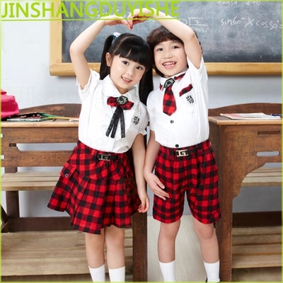 2015新款韩版幼儿园服夏装班服学生服学院风校服表演出合唱服六一