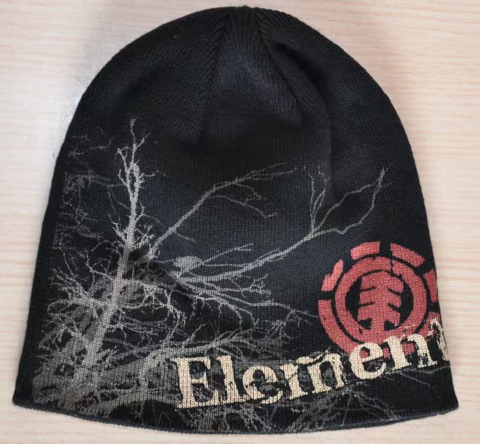 正品ELEMENT针织帽子、毛线帽，秋冬季护耳保暖街头潮牌帽 男女士