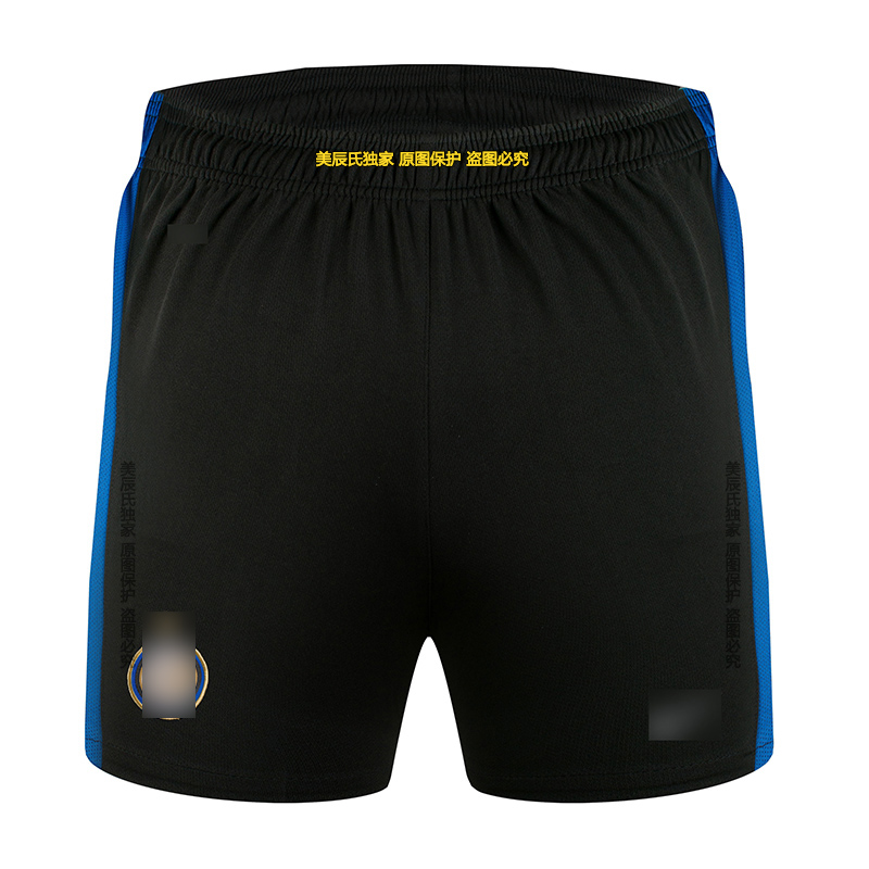 15-16赛季黑色运动短裤足球裤足球服套装搭配短裤男士运动裤透气