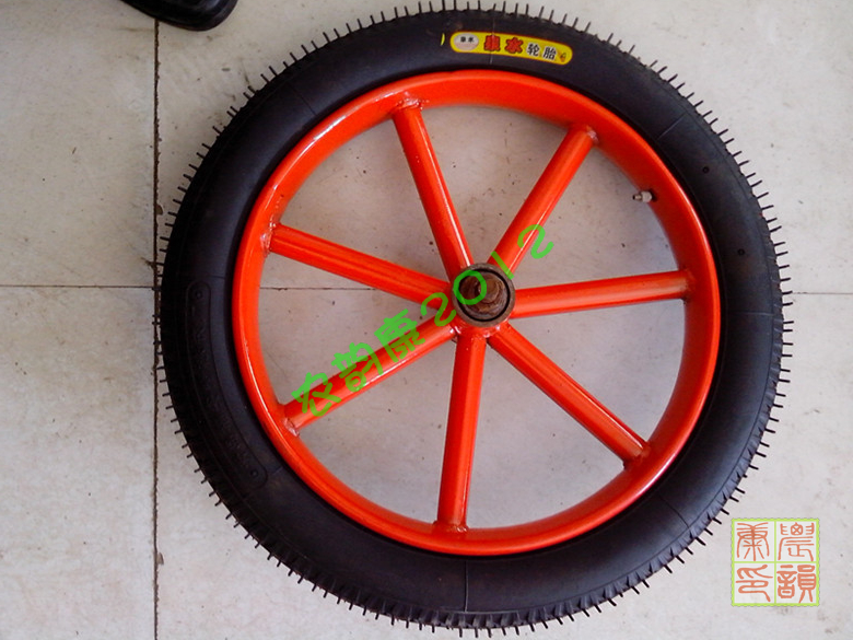 18×2&frac12;充气轮车轮 小推车轮 独轮车轮