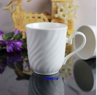 出口瓷器/外贸陶瓷餐具 可爱 创意 白菊新骨瓷杯子 个性 马克杯