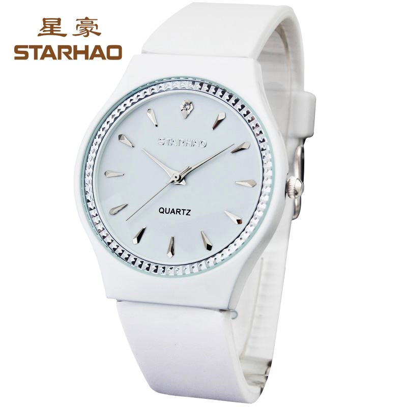 ots2013新款手表男学生休闲果冻表白色运动腕表时尚潮表防水表女