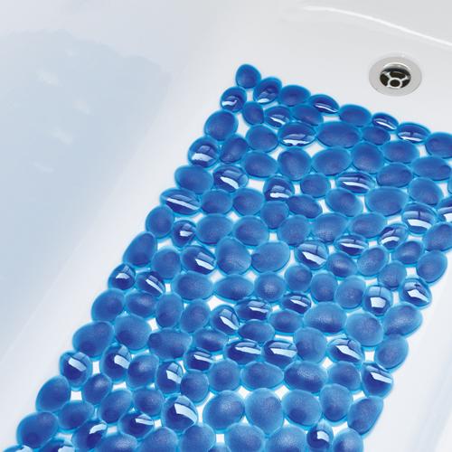 包邮 瑞士品牌SPIRELLA 鹅卵石 时尚浴室PVC抗菌防滑垫 卫浴地垫