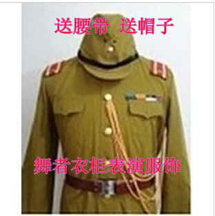 厂家直销儿童演出服促销日本军装表演服日本军官服装电视剧拍摄服