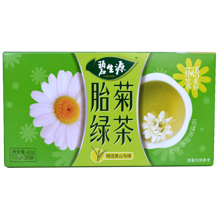 碧生源 胎菊绿茶1.6g*25袋 花语茶香系列 正品