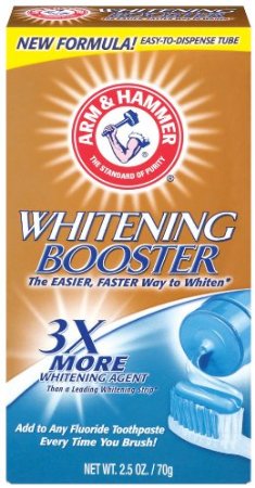 Arm & Hammer Whitening Booster, 2.5 Ounce (Pack of 2)