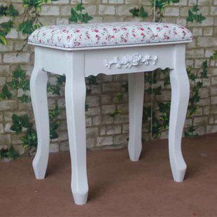 梳妆凳韩式田园 高档书桌椅子 凳子宜家 欧式实木换鞋凳 特价