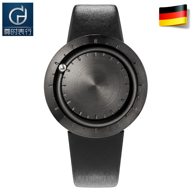 Lavaro/拉芙兰瑞德国手表 创意个性黑钢珠表 时尚设计师表