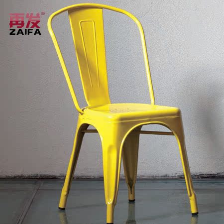 Tolix Chair无扶手旧金属椅子 Marais时尚铁皮椅 欧式铁皮餐椅 凳