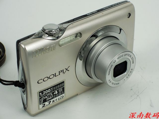 Nikon/尼康 COOLPIX S3000 1200万 4倍变焦 成色好