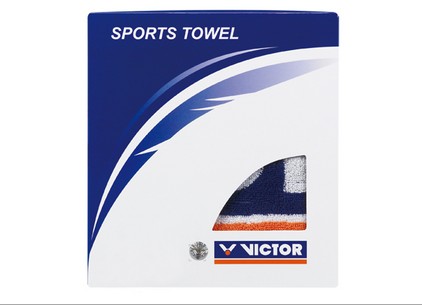 VICTOR/胜利100%棉蓝白羽毛球比赛训练健身专用运动毛巾TW161A