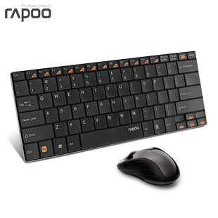 Rapoo/雷柏 X355 无线鼠标键盘 刀锋超薄 无线键盘无光 省电包邮