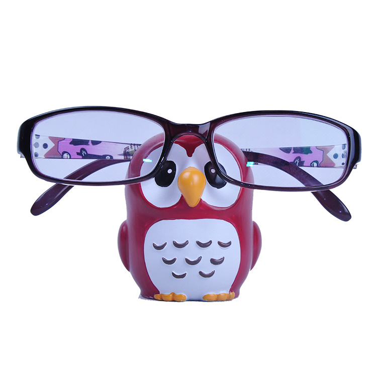 创意可爱 猫头鹰眼镜座 眼镜架 卡通饰品 精致礼品