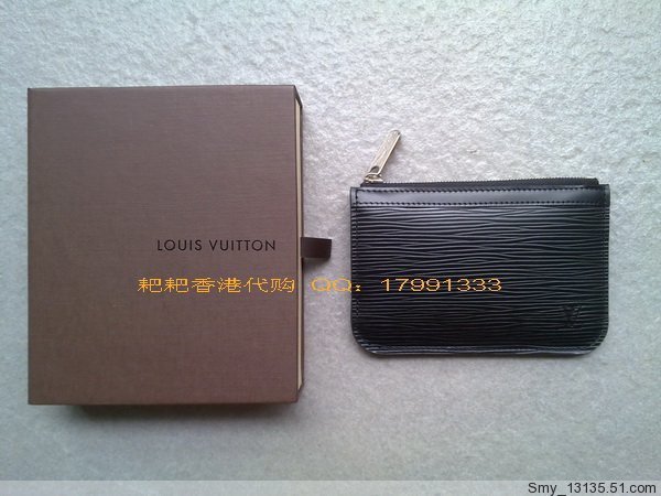 直邮香港代购 LOUIS VUITTON经典款LV水波纹EPI系列钥匙包M66602