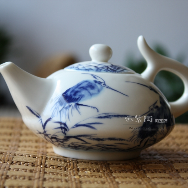 功夫茶壶 陶瓷 青花壶 玉瓷茶壶 景德镇彩 多种花色可选