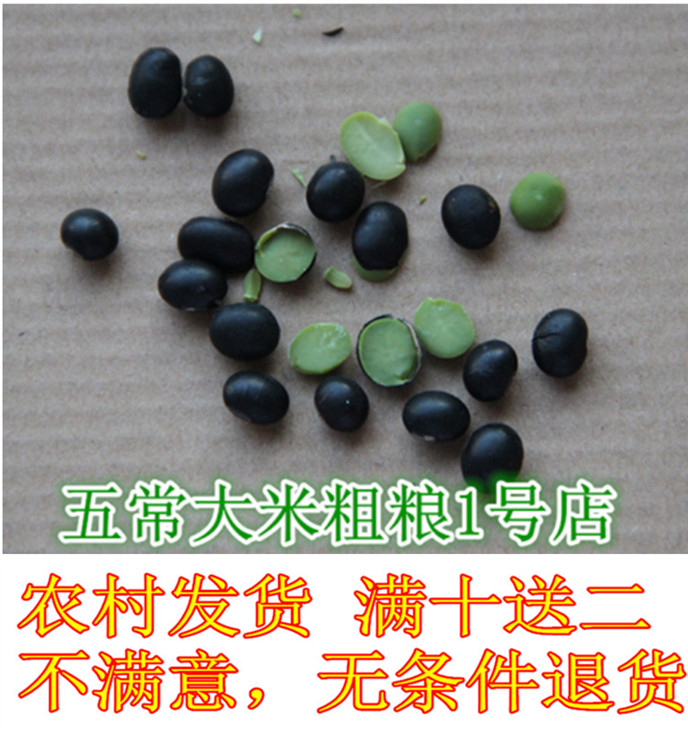 黑豆东北黑龙江农家绿芯有机非转基因磨豆浆生豆芽新黑豆粗粮包邮