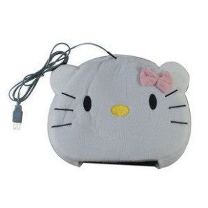 ◥◣冬季必备◢◤超卡哇伊 KT猫USB暖手鼠标垫 0.15KG