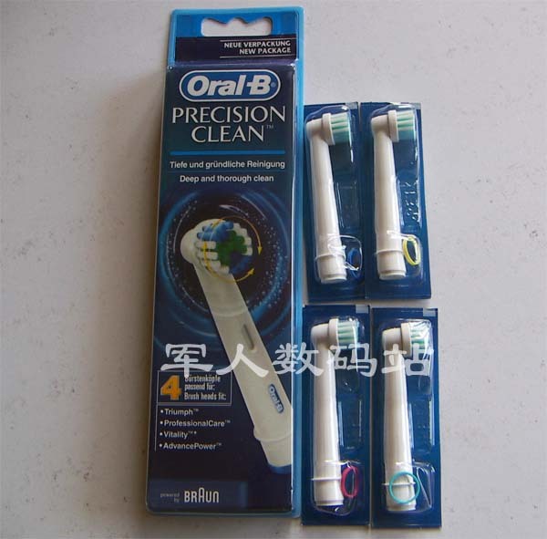 博朗欧乐B Oral-B EB17-4通用型电动牙刷头 独立包装 买两盒包邮