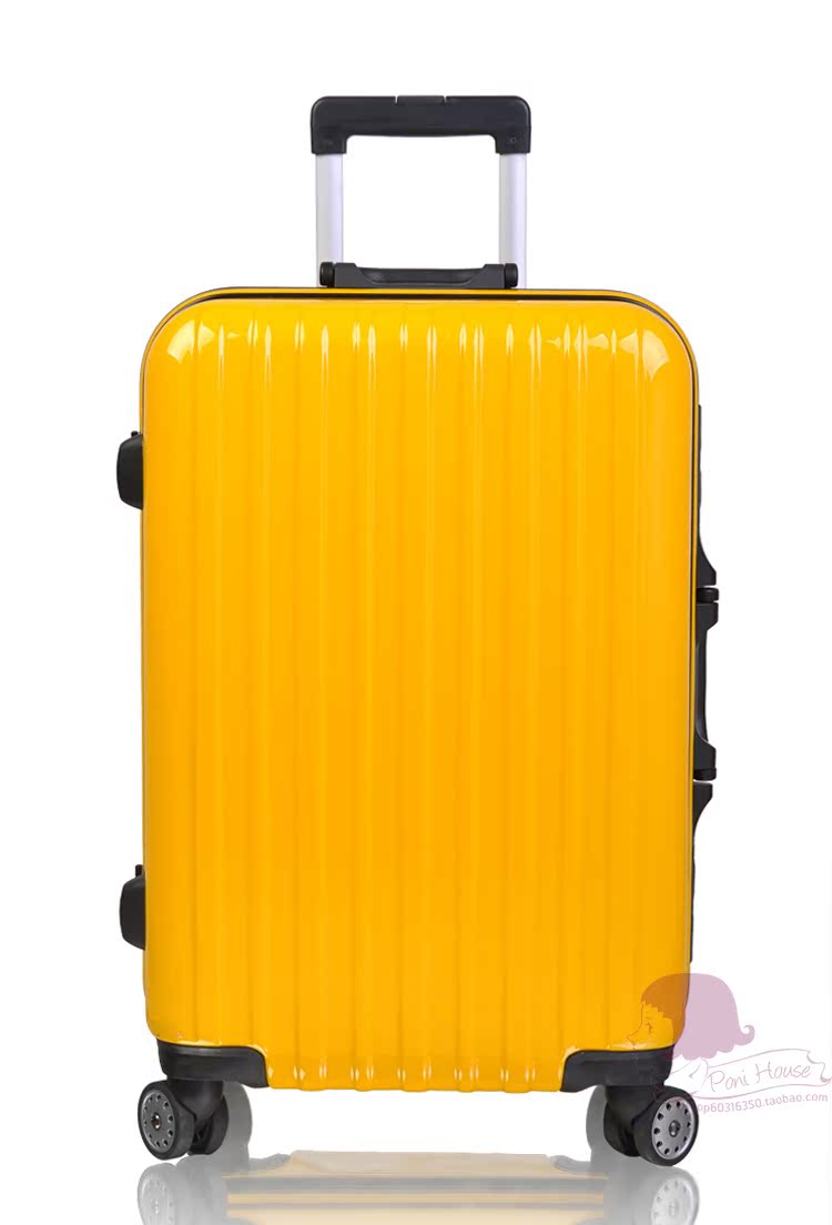 2011最新款 PONI 正品 24寸8轮柠檬黄色旅行箱拉杆箱