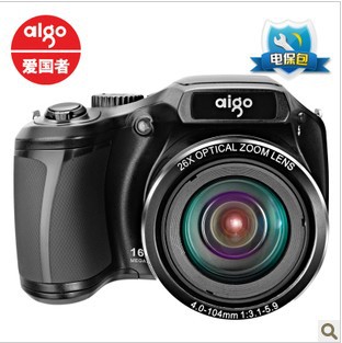Aigo/爱国者 H6数码相机双防抖长焦1650万像素26倍光变 送8G卡