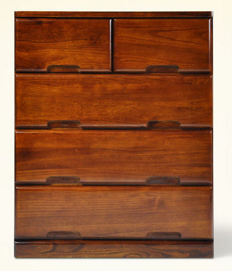 悠悠娃出口环保中日式 实木家具储藏置物收纳柜 斗柜 床头柜60-4