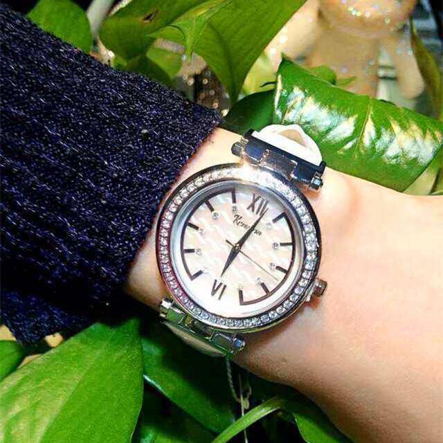 香港kenzina专柜正品女表施华洛世奇水钻手工镶钻时尚韩版手表