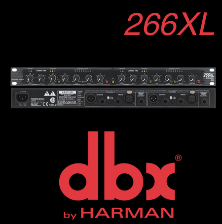 dbx 266XL 专业演出会议 高精度 单通道压缩限幅器 音频处理器