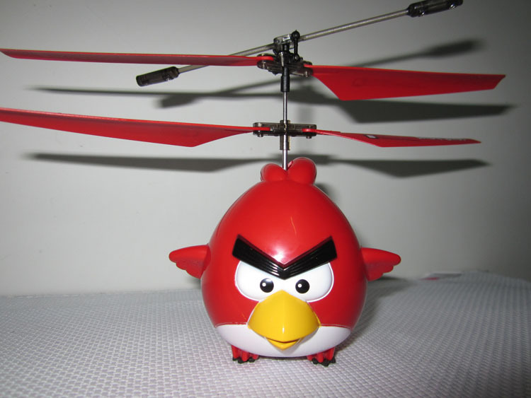 愤怒的小鸟遥控飞机版儿童玩具  遥控直升机航模 宝宝最爱的玩具