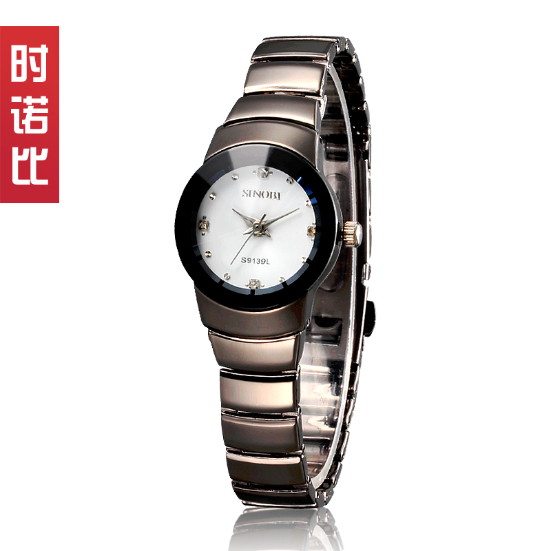 时诺比SINOBI情侣对表大三针石英表全新 一对 品牌手表  流行手表